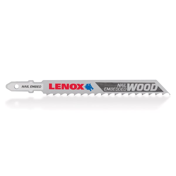 Lenox 4 in. Bi-Metal T-Shank Nail-Embedded Wood Jig Saw Blade 6 TPI 3 pk 1991406 - main